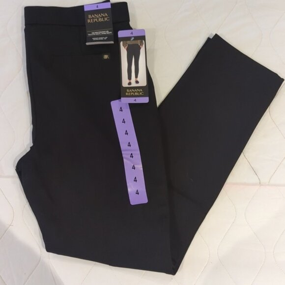 Sz 4 Banana Republic Women’s Mid Rise Straight Leg Pants - Picture 1 of 6